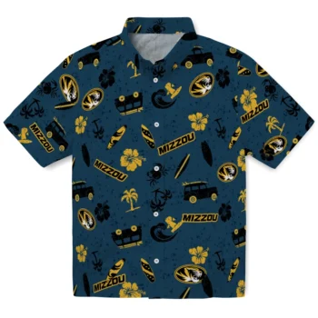 missouri tigers beach vibe navy hawaiian shirts best selling
