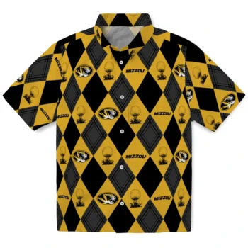 missouri tigers balloon plaid black hawaiian shirts best selling