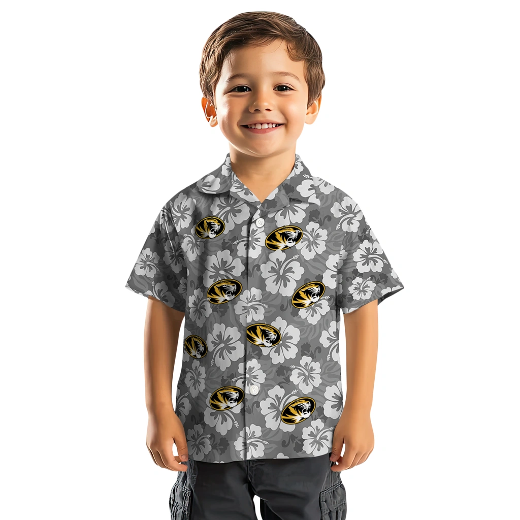 Missouri Tigers Hawaiian Shirt - Hibiscus Cluster missouri tigers hibiscus cluster black hawaiian shirts top rated