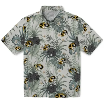 missouri tigers hibiscus designs beige hawaiian shirts best selling