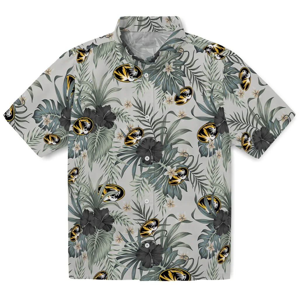 Missouri Tigers Hawaiian Shirt - Hibiscus Designs missouri tigers hibiscus designs beige hawaiian shirts best selling