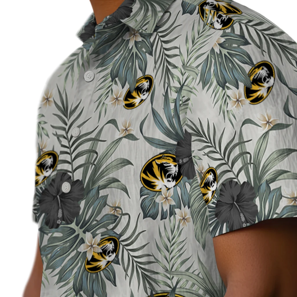Missouri Tigers Hawaiian Shirt - Hibiscus Designs missouri tigers hibiscus designs beige hawaiian shirts trendy