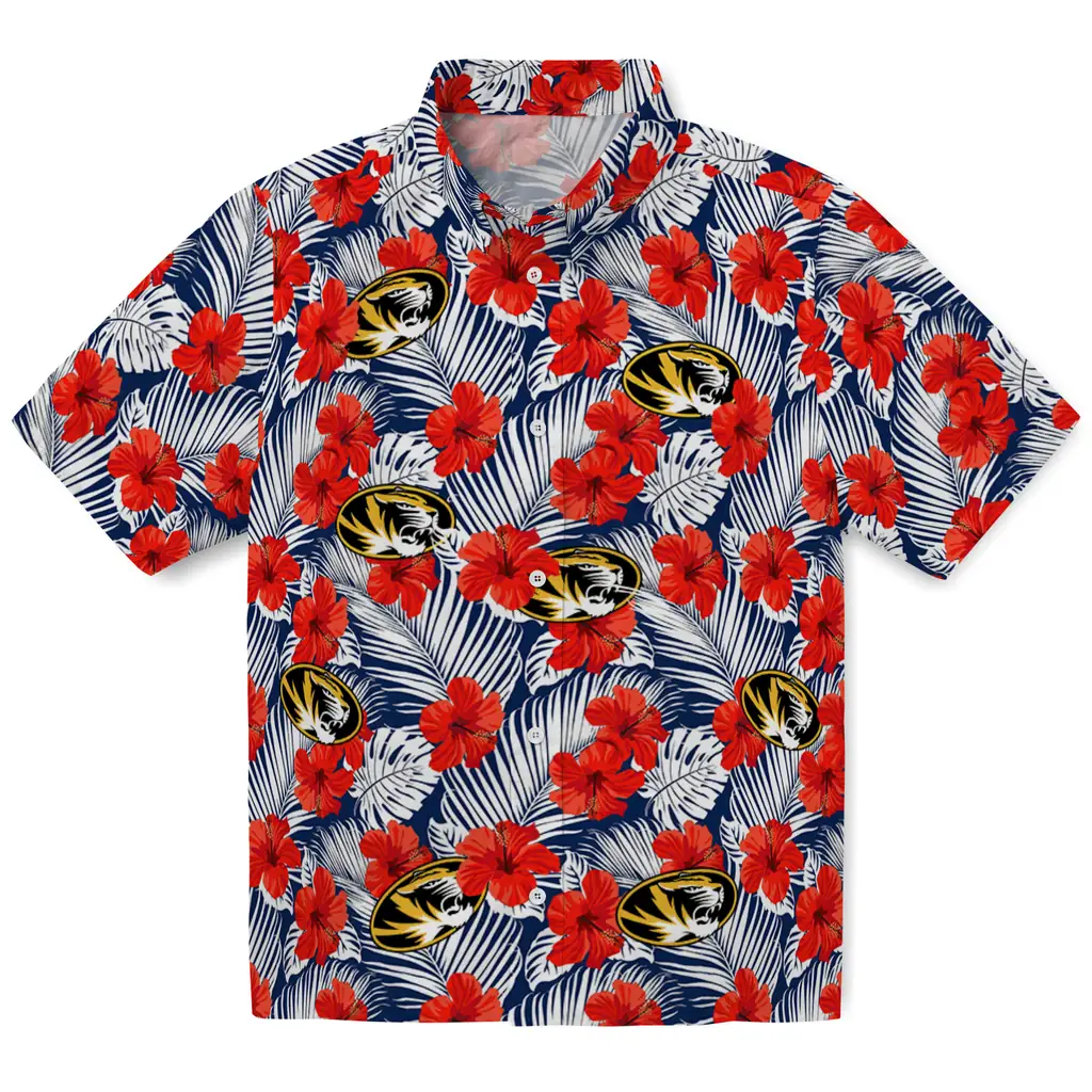 Missouri Tigers Hawaiian Shirt - Hibiscus Fiesta missouri tigers hibiscus fiesta red royal blue hawaiian shirts best selling