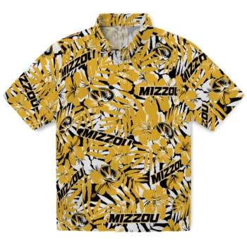 missouri tigers hibiscus overlay hawaiian shirts best selling