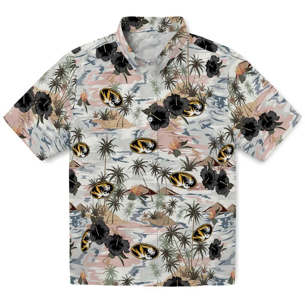 Missouri Tigers Hawaiian Shirt - Hibiscus Seaside missouri tigers hibiscus seaside white hawaiian shirts best selling