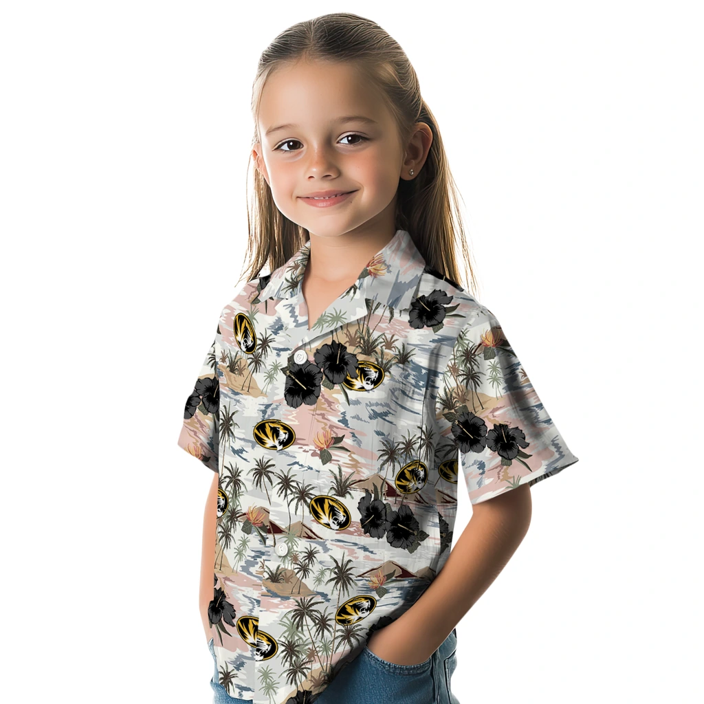 Missouri Tigers Hawaiian Shirt - Hibiscus Seaside missouri tigers hibiscus seaside white hawaiian shirts premium grade