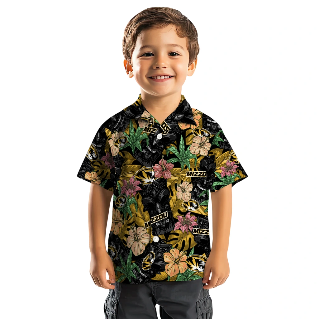 Missouri Tigers Hawaiian Shirt - Hibiscus Tiki Jungle missouri tigers tiki jungle black hawaiian shirts top rated