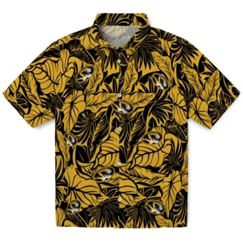 missouri tigers monstera layer black hawaiian shirts best selling