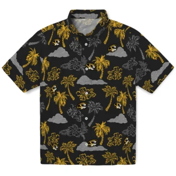 missouri tigers palm and clouds black hawaiian shirts best selling