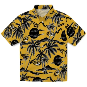 missouri tigers palm sunset hawaiian shirts best selling