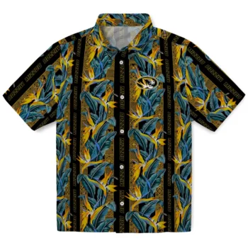 missouri tigers paradise vines black hawaiian shirts best selling