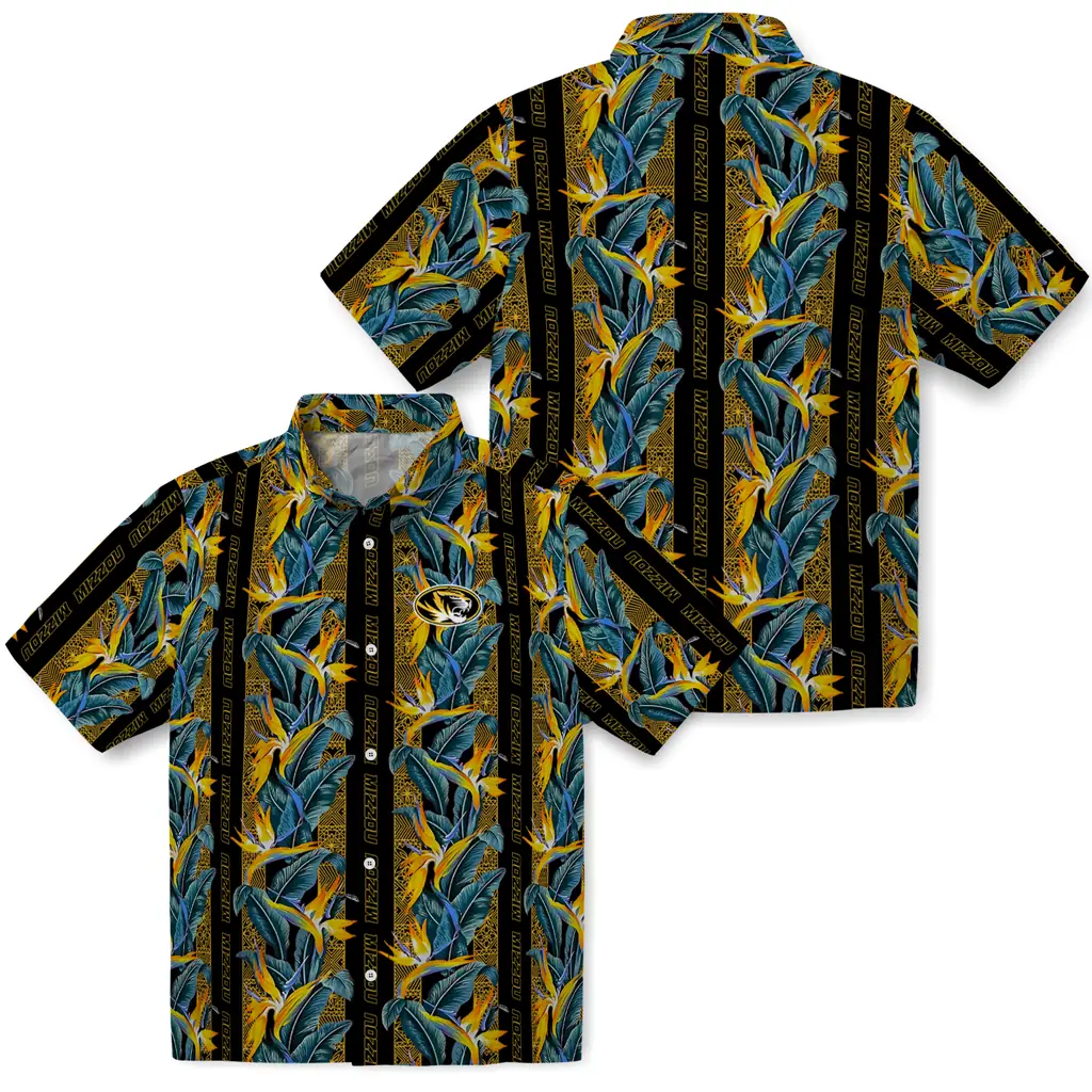 Missouri Tigers Hawaiian Shirt - Paradise Vines missouri tigers paradise vines black hawaiian shirts high quality