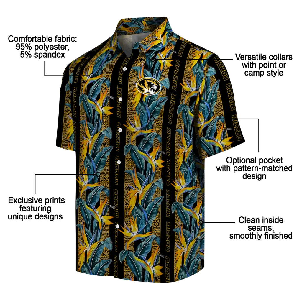 Missouri Tigers Hawaiian Shirt - Paradise Vines missouri tigers paradise vines black hawaiian shirts new arrival