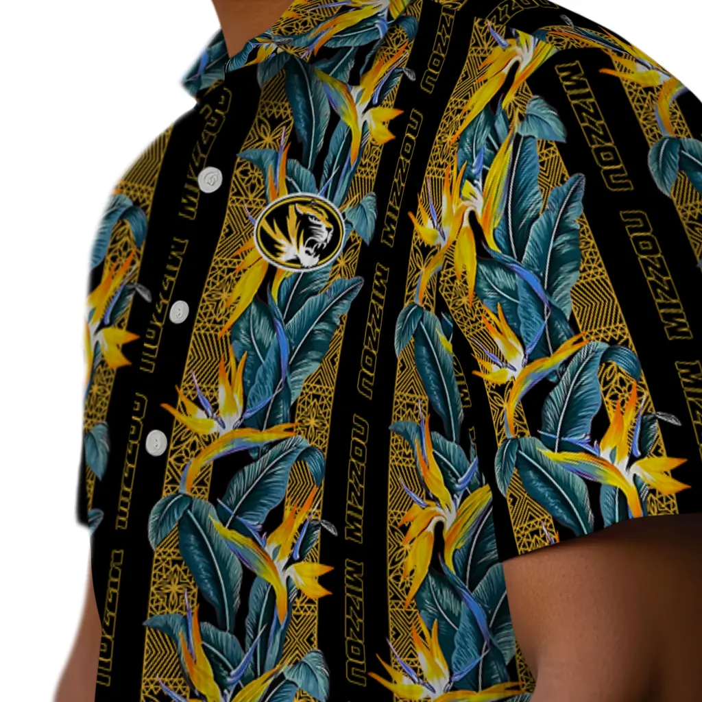 Missouri Tigers Hawaiian Shirt - Paradise Vines missouri tigers paradise vines black hawaiian shirts trendy