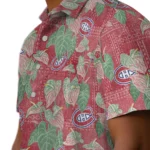 Montreal Canadiens Hawaiian Shirt – Anthurium Overlay