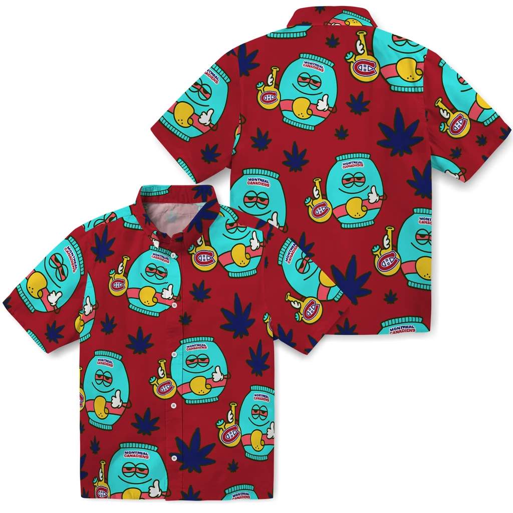 Montreal Canadiens Hawaiian Shirt - Chill Vibe montreal canadiens bong smile red hawaiian shirts high quality