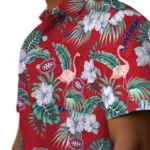 Montreal Canadiens Hawaiian Shirt – Flamingo and Hibiscus