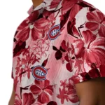 Montreal Canadiens Hawaiian Shirt – Hibiscus Arrangement