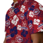 Montreal Canadiens Hawaiian Shirt – Hibiscus Flower Design