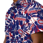 Montreal Canadiens Hawaiian Shirt – Hibiscus Overlay