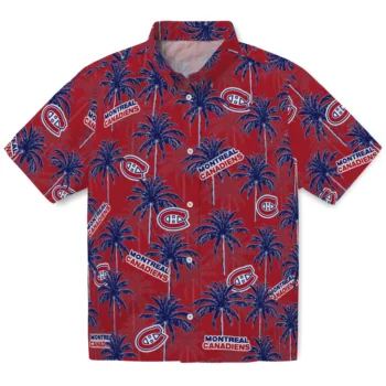montreal canadiens palm grove red hawaiian shirts best selling