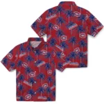 Montreal Canadiens Hawaiian Shirt – Palm Tree Motif