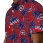 Montreal Canadiens Hawaiian Shirt – Palm Tree Motif