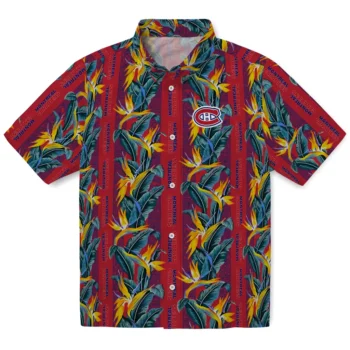 montreal canadiens paradise vines red hawaiian shirts best selling