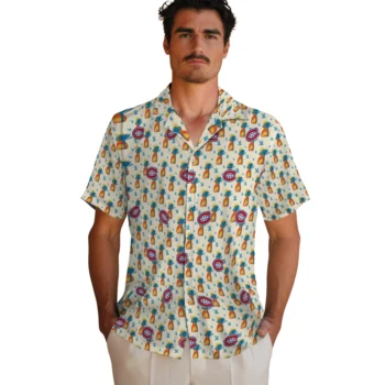 montreal canadiens pineapple delight beige hawaiian shirts fashion forward