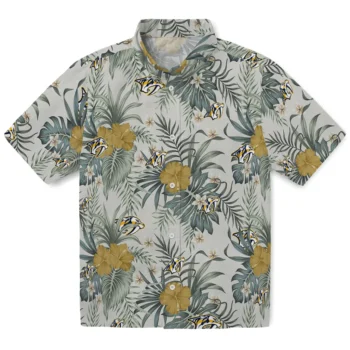 nashville predators hibiscus designs beige hawaiian shirts best selling
