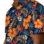 Nashville Predators Hawaiian Shirt – Hibiscus Foliage