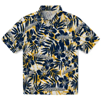 nashville predators hibiscus overlay hawaiian shirts best selling