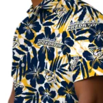 Nashville Predators Hawaiian Shirt – Hibiscus Overlay