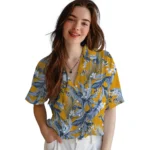 Nashville Predators Hawaiian Shirt – Palm Leaves