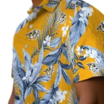 Nashville Predators Hawaiian Shirt – Palm Leaves