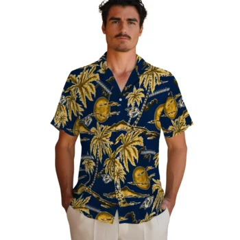 nashville predators palm sunset hawaiian shirts fashion forward