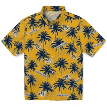 nashville predators palm grove gold hawaiian shirts best selling