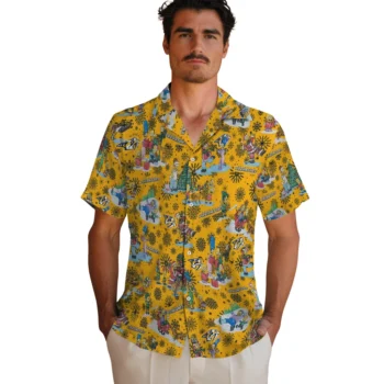nashville predators simpsons christmas gold hawaiian shirts fashion forward
