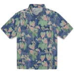 Navy Midshipmen Hawaiian Shirt – Anthurium Overlay