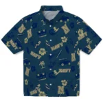 Navy Midshipmen Hawaiian Shirt – Beach Vibe