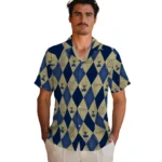 Navy Midshipmen Hawaiian Shirt – Golfing Plaid