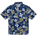 Navy Midshipmen Hawaiian Shirt – Hibiscus Flower Design
