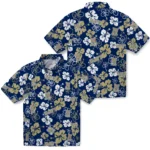 Navy Midshipmen Hawaiian Shirt – Hibiscus Flower Design