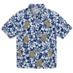 Navy Midshipmen Hawaiian Shirt – Hibiscus Motif