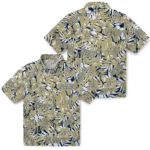 Navy Midshipmen Hawaiian Shirt – Hibiscus Overlay