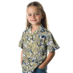 Navy Midshipmen Hawaiian Shirt – Hibiscus Overlay