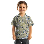 Navy Midshipmen Hawaiian Shirt – Hibiscus Overlay