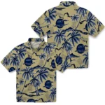Navy Midshipmen Hawaiian Shirt – Palm Sunset