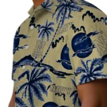 Navy Midshipmen Hawaiian Shirt – Palm Sunset