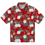 NC State Wolfpack Hawaiian Shirt – Flamingo and Hibiscus